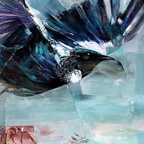 Sheila Brown nz bird fine art paintings, acrylic